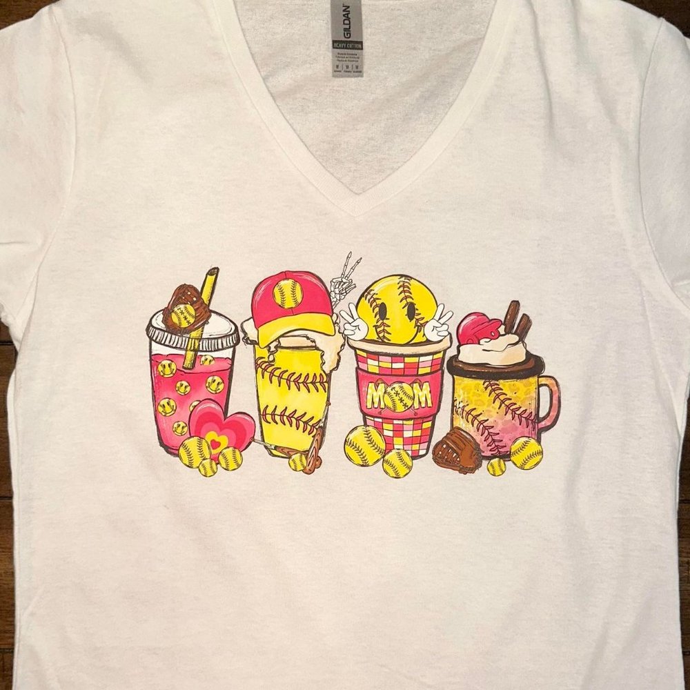 Softball, Softball Mom T-Shirt